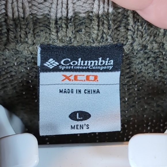 Men's Large XCO Columbia Knit Type Long Sleeved Pullover Sweater - Picture 2 of 9